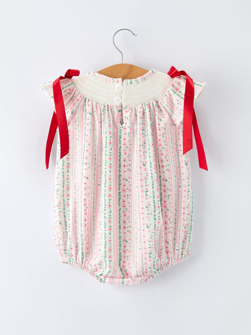 pink-spring-floral-smocked-baby-girl-romper-Sophia's Style-2