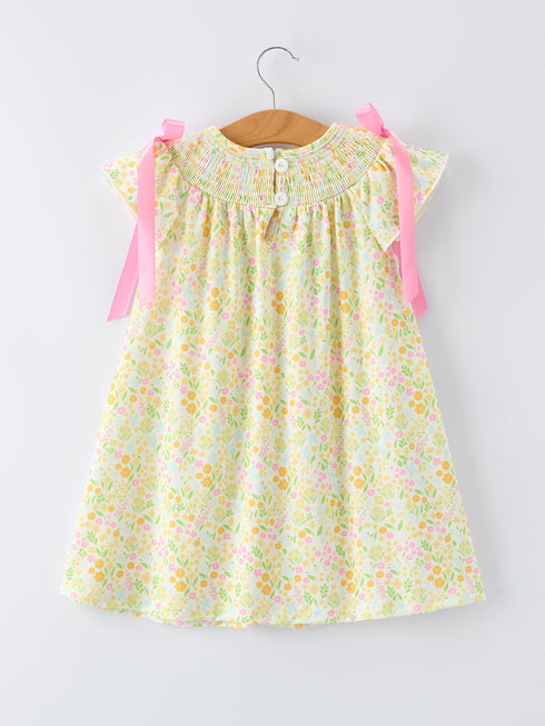 spring-floral-smocked-girl-dress-Sophia's Style-2