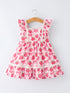 spring-strawberry-bow-print-girls-dress-Sophia's StyleDress-1