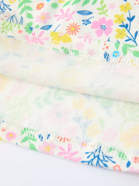 easter-bunny-embroidered-pom-pom-short-sleeved-girls-dress-Sophia's Style-4