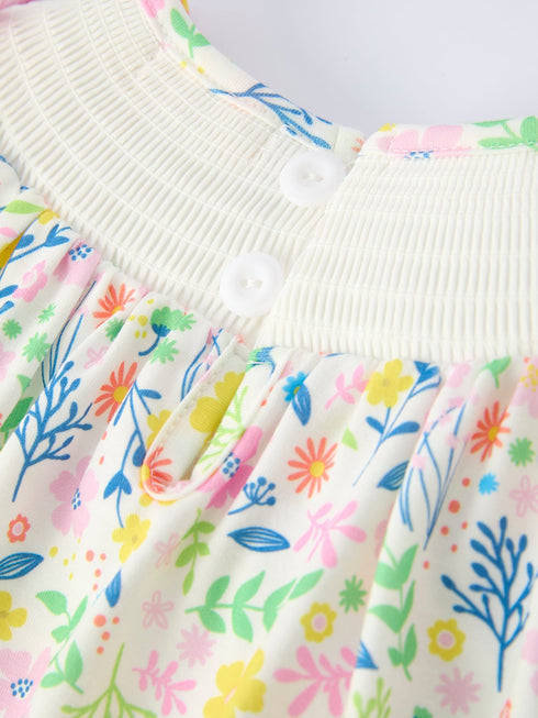 easter-bunny-embroidered-pom-pom-short-sleeved-girls-dress-Sophia's Style-5