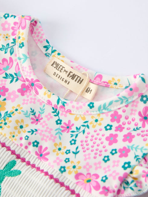 easter-colorful-floral-bunny-bow-smocking-embroidery-baby-girl-romper-Sophia's Style-3