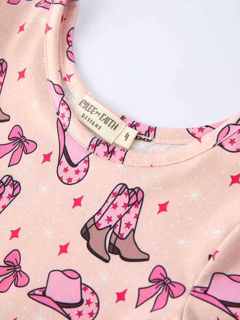 western-print-girl-short-sleeve-dress-sophias-style-3