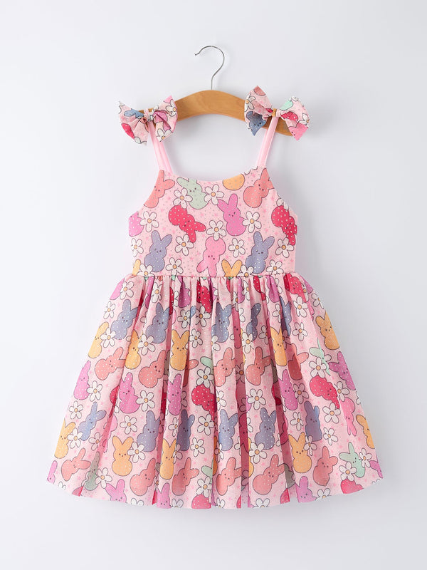 easter-bunny-print-girl-tulle-dress-Sophia's StyleDress-1