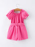 spring-hot-pink-short-sleeved-girls-jumpsuit-Sophia's Style-2