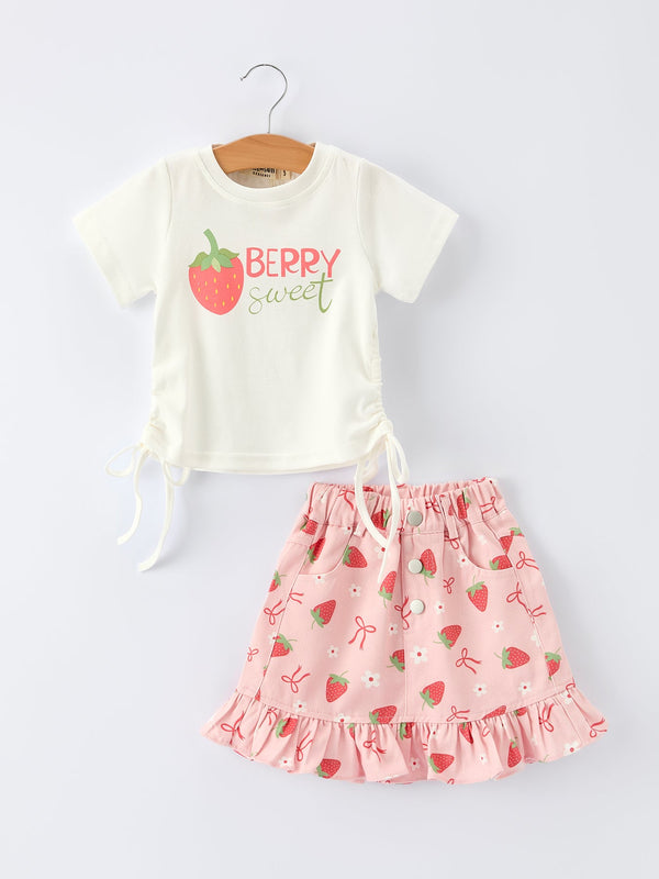 girls-spring-short-sleeved-berry-sweet-printed-top-and-skirt-set-Sophia's StyleOutfit-1