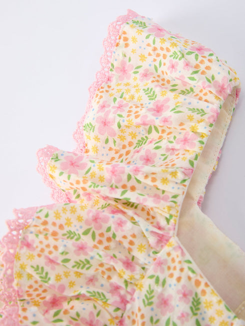 spring-floral-girls-ruffle-dress-with-bow-straw-hat-set-Sophia's Style-5