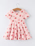 strawberry-bow-girls-short-sleeves-dress-Sophia's Style-2