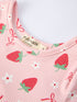 strawberry-bow-girls-short-sleeves-dress-Sophia's Style-3