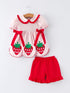 girls-plaid-smocked-strawberry-applique-shorts-set-Sophia's StylePajamas-1