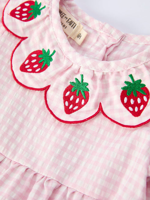 baby-girls-plaid-smocked-strawberry-applique-romper-Sophia's Style-3