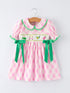 spring-golf-embroidered-girls-smocked-bow-dress-Sophia's StyleDress-1