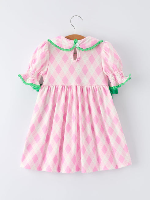 spring-golf-embroidered-girls-smocked-bow-dress-Sophia's Style-2