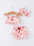 strawberry-bow-baby-girls-short-sleeves-bloomer-set-Sophia's StyleRomper-1