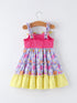 summer-floral-girls-bow-ruffle-smocked-dress-Sophia's Style-2
