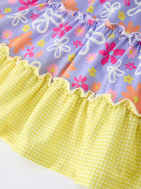 summer-floral-girls-bow-ruffle-smocked-dress-Sophia's Style-4