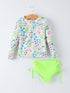 summer-chicken-print-girls-long-sleeve-swim-set-Sophia's StyleSwimsuit-1
