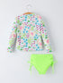 summer-chicken-print-girls-long-sleeve-swim-set-Sophia's Style-2