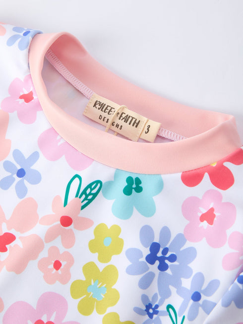 summer-floral-girls-long-sleeve-swim-set-Sophia's Style-3