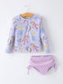 summer-star-print-girls-long-sleeve-swim-set-Sophia's StyleSwimsuit-1