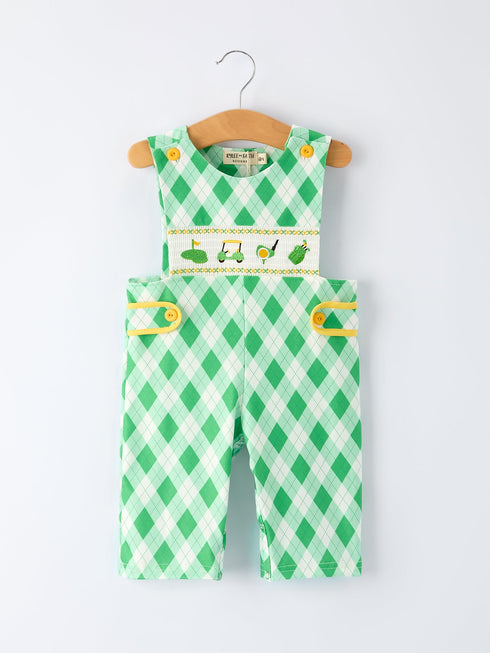 spring-golf-embroidered-baby-boys-smocked-romper-Sophia's StyleRomper-1