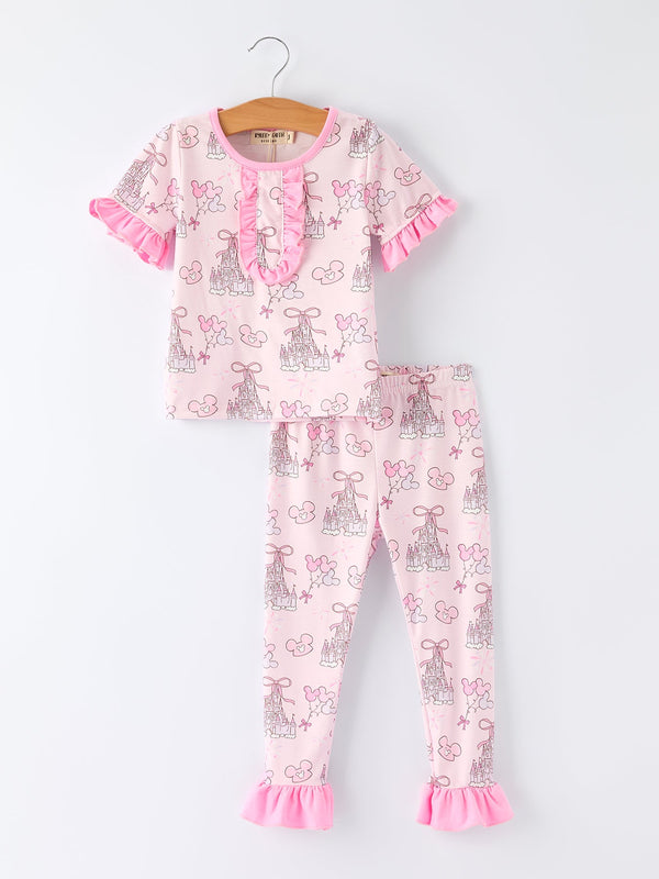 summer-castle-girls-ruffled-pajamas-Sophia's StylePajamas-1