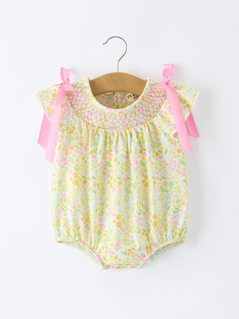 spring-floral-smocked-baby-girl-romper-Sophia's StyleRomper-1