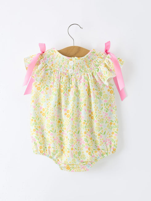 spring-floral-smocked-baby-girl-romper-Sophia's Style-2