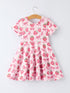 summer-strawberry-bow-girls-short-sleeve-dress-Sophia's Style-2