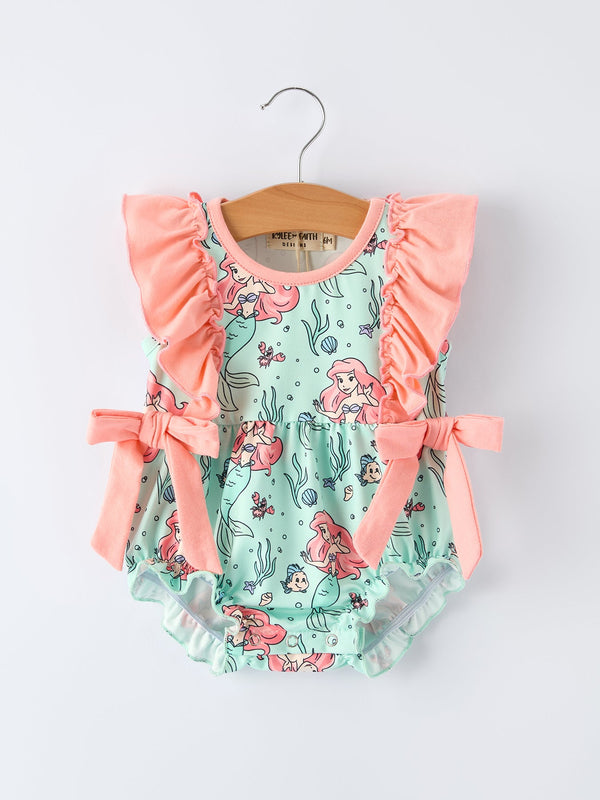 summer-ocean-girls-bow-ruffle-romper-Sophia's StyleRomper-1