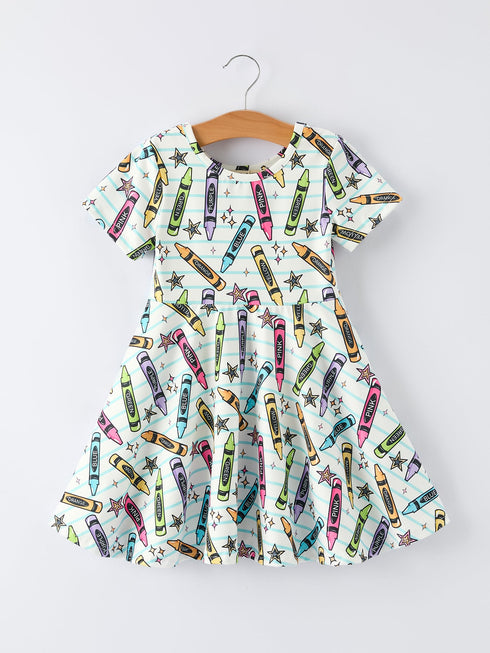 girl-back-to-school-pencil-print-dress-sophias-styleDress-1