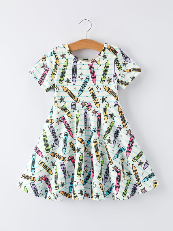 girl-back-to-school-pencil-print-dress-sophias-styleDress-1
