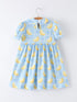 summer-lemon-print-girls-puff-sleeve-dress-sophias-style-2