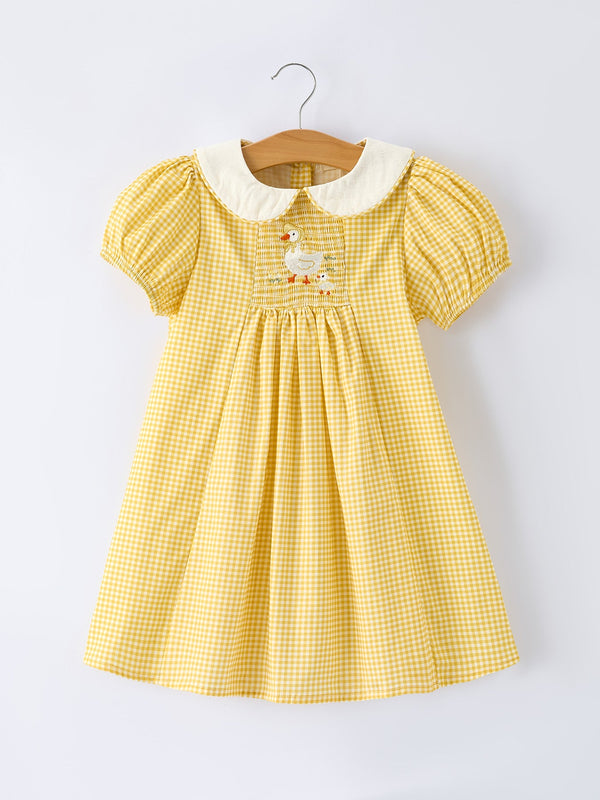 yellow-goose-embroidered-smocked-plaid-dress-sophias-styleDress-1