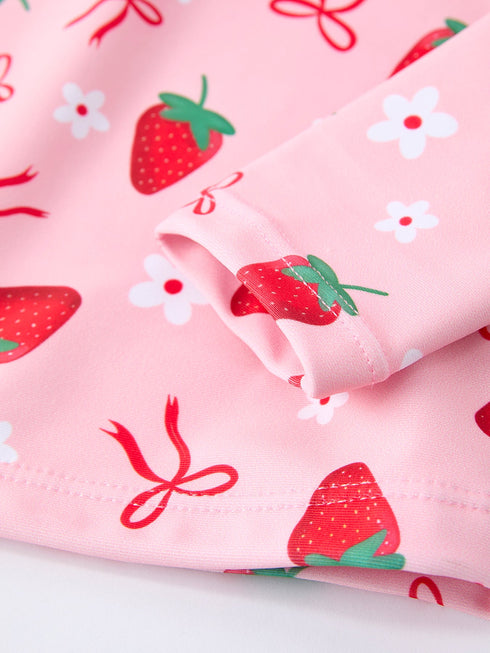 summer-strawberry-print-girls-long-sleeve-swim-set-sophias-style-4