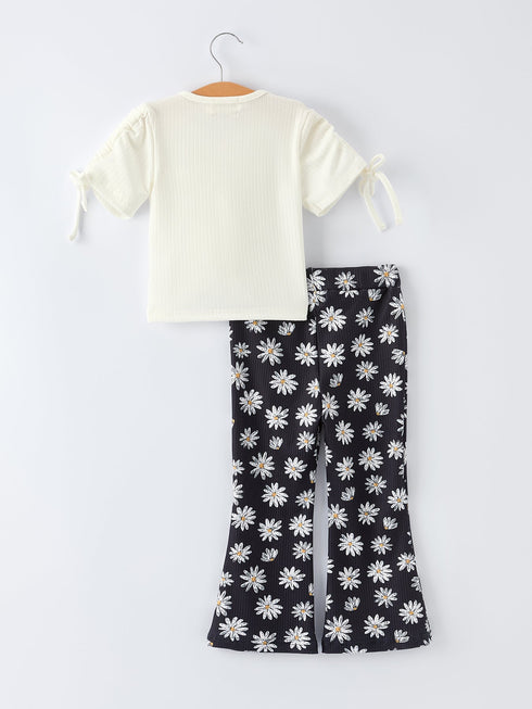 girls-spring-daisy-set-ruched-tie-sleeve-sophias-style-2