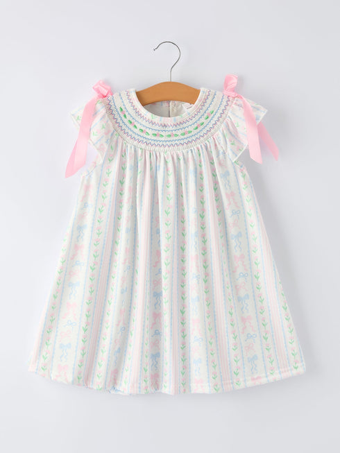 girl-bow-stripe-smocked-dress-sophias-styleDress-1