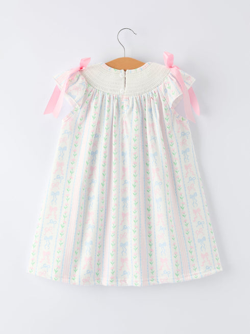 girl-bow-stripe-smocked-dress-sophias-style-2