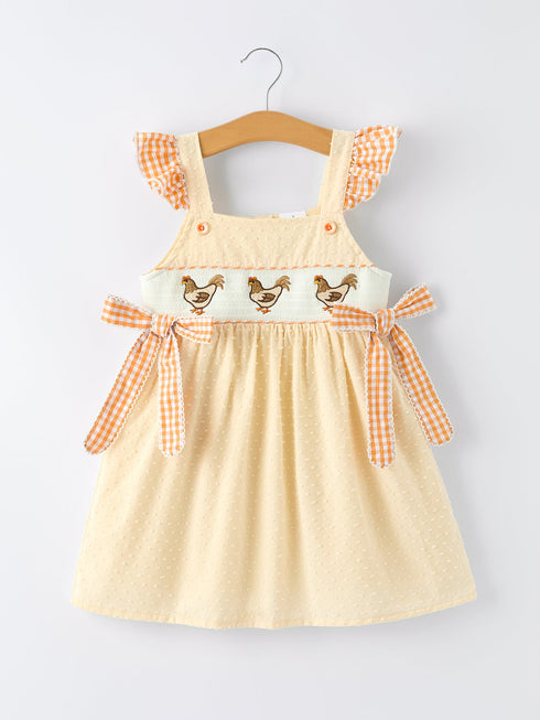 farm-girl-chicken-smocked-bow-ruffle-dress-sophias-styleDress-1