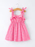 pink-color-girl-bow-strap-ruffle-dress-sophias-styleDress-1