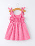 pink-color-girl-bow-strap-ruffle-dress-sophias-style-2
