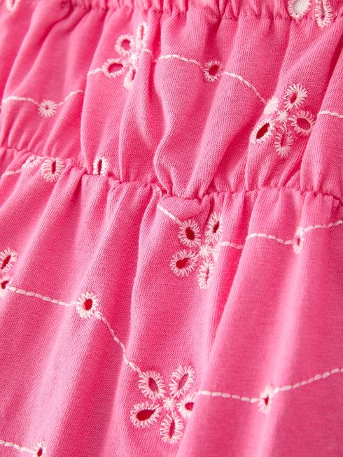 pink-color-girl-bow-strap-ruffle-dress-sophias-style-5