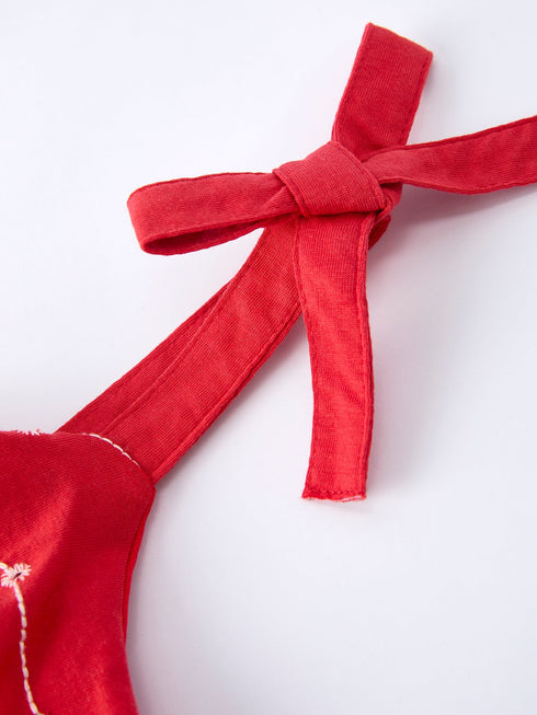 red-color-girl-bow-strap-ruffle-dress-sophias-style-3