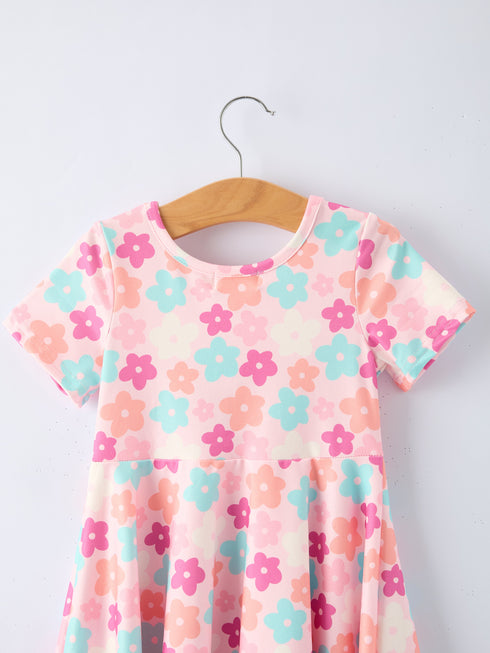 girl-colorful-floral-short-sleeve-dress-sophias-style-3