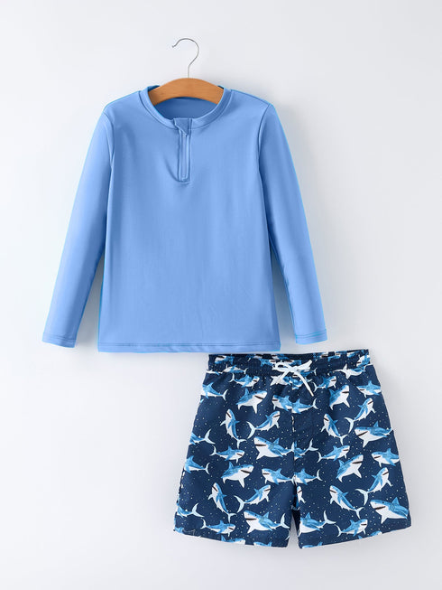 shark-boys-two-piece-swimsuit-long-sleeve-sophias-styleSwimsuit-1