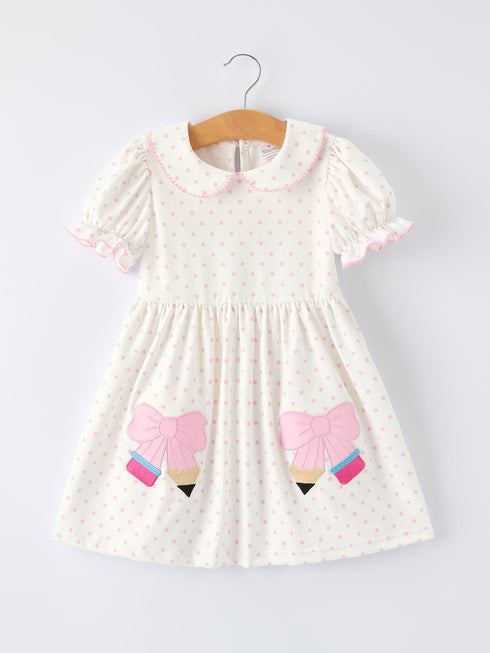 back-to-school-polka-dot-girls-dress-pencil-bow-applique-1-sophias-styleDress-1