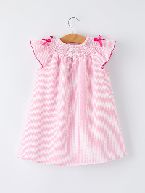 strawberry-smocked-girl-dress-bow-ruffle-sophias-style-2