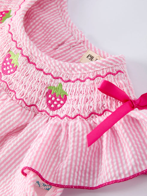 strawberry-smocked-girl-dress-bow-ruffle-sophias-style-3