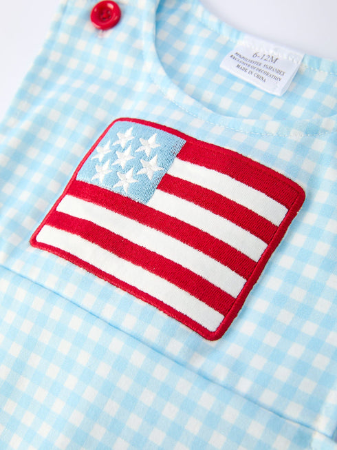 july-4th-plaid-boys-romper-flag-embroidery-sophias-style-4