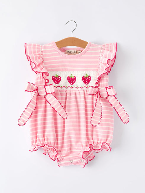 strawberry-embroidery-pink-stripe-girl-smocked-romper-sophias-styleRomper-1